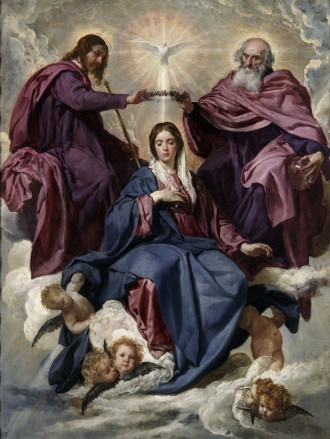 Reproduction Coronation Of The Virgin, Diego Velazquez