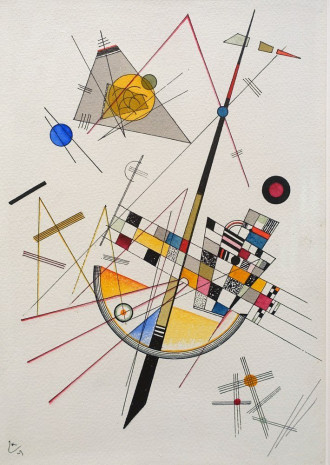 Reproduction delicate tension, wassily kandinsky
