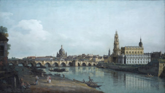 Reproduction Dresden Seen From The Right Bank Of The Elbe, Canaletto, Bernardo Bellotto