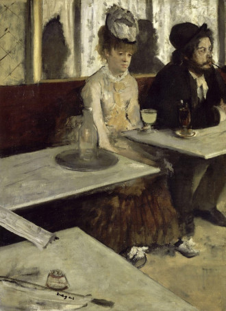 Reproduction In A Cafe Or L’Absinthe, Edgar Degas