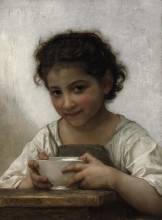 Reproduction La Soupe Au Lait, William-Adolphe Bouguereau