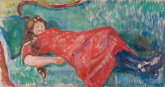 Reproduction On The Sofa, Edvard Munch