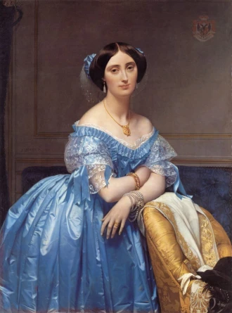 Reproduction Portrait Of Princess Albert De Broglie, Jean Auguste Dominique Ingres