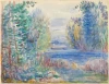 Reproduction River Landscape, 1890 Renoir Auguste