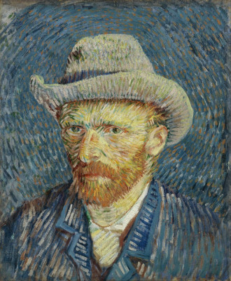 Reproduction Self-Portrait With Grey Felt Hat, Vincent Van Gogh