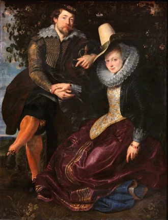 Reproduction Self Portrait With Isabella Brandt, Peter Paul Rubens