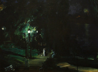 Reproduction Summer Night Riverside Drive, George Bellows