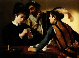 Reproduction The Cardsharps, Michelangelo Caravaggio