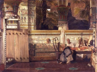Reproduction The Egyptian Widow, Lawrence Alma-Tadema