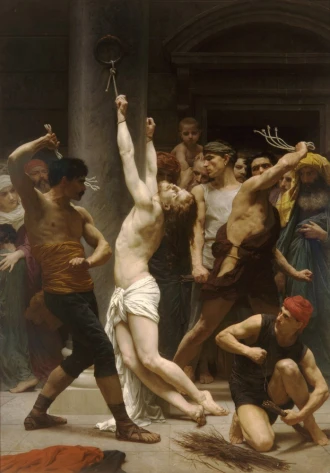 Reproduction The Flagellation Of Our Lord Jesus Christ, William-Adolphe Bouguereau
