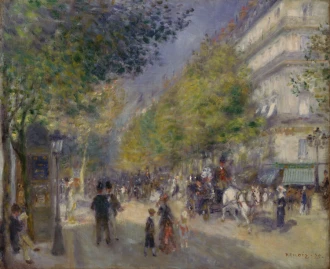 Reproduction The Grands Boulevards, Renoir Auguste