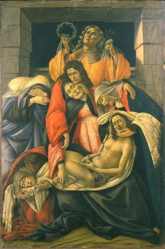 Reproduction The Lamentation Over The Dead Christ, Sandro Botticelli
