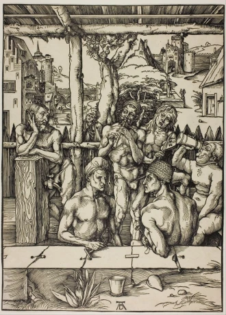 Reproduction The Mens Bath, Albrecht Durer