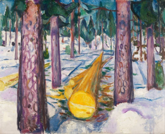 Reproduction The Yellow Log, Edvard Munch