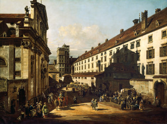 Reproduction Vienna, Dominican Church, Canaletto, Bernardo Bellotto