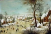 Reproduction Winterlandscape With Skaters And Bird Trap, Pieter Bruegel