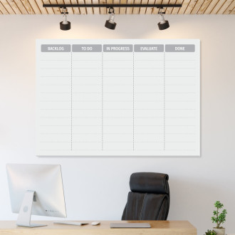 Dry erase magnetic Scrum board 142