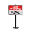 Post for signs – 60/80 cm with base