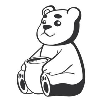 Painting Stencil For Children Teddy Bear 2391