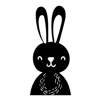 Painting Stencil For Children Bunny 2491