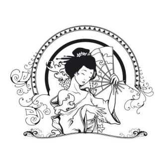 Painting Stencil For Geisha 2055