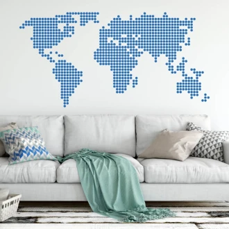 Painting Stencil World Map 05