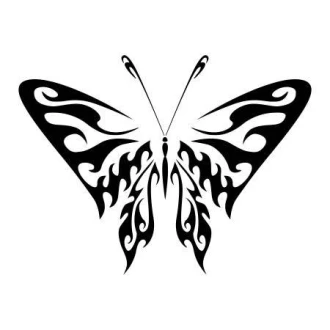Fire Painting Stencil Butterfly 2355