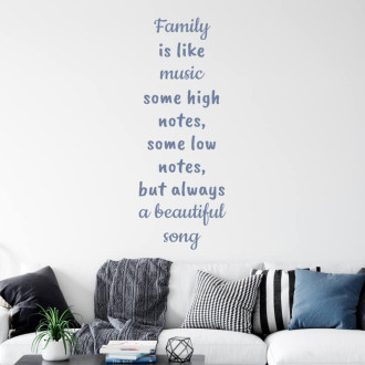Painting Stencil Family Is Like Music 2435
