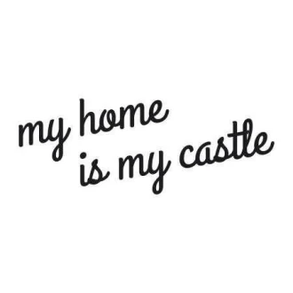 Painting Stencil 02X 19 My Home Is My Castle 1721
