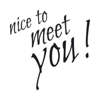 Painting Stencil 02X 23 Nice To Meet You 1741