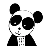 Painting Stencil Panda 2492