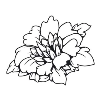 Painting Stencil Flower 2083