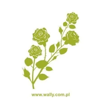 Painting Stencil Rose Flowers 1100