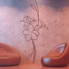 Painting Stencil Flowers 0991