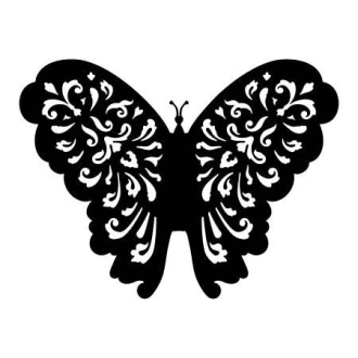 Painting Stencil Butterfly Ornament 2360