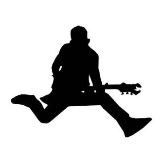 Painting Stencil Rock Musician 2254