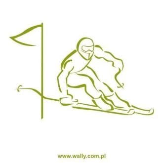 Painting Stencil For Skier 1160