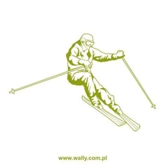 Painting Stencil For Skiers 1162