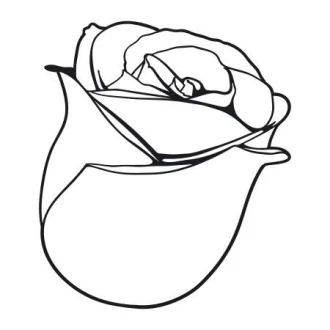 Rose Bud Painting Stencil 2080