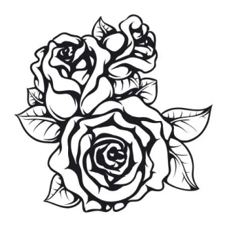 Rose Painting Stencil 2137