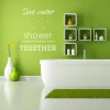 Painting Stencil Save Water Shower Together 2508