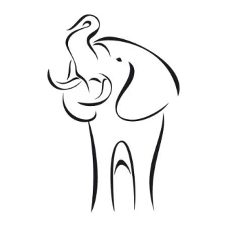 Painting Stencil Elephant 2013