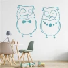 Painting Stencil Owls 2549