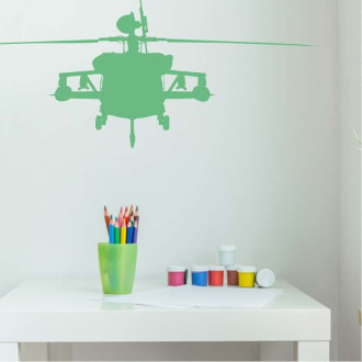 Painting Stencil Helicopter Silhouette 2300