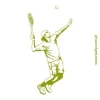 Painting Stencil Tennis1171