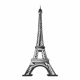 Painting Stencil Eiffel Tower 0837