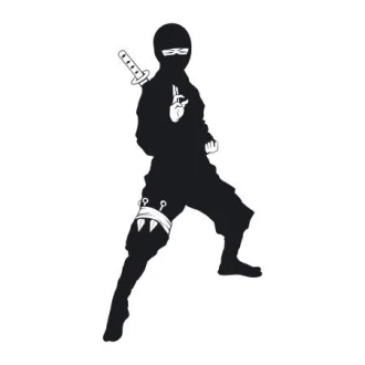 Painting Stencil For Children Ninja Warrior 2099