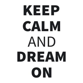 Painting Stencil Keep Calm And Dream On 1946