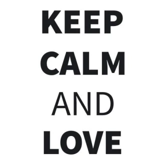 Painting Stencil Keep Calm And Love 1947
