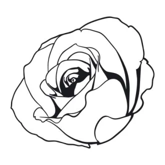 Painting Stencil Rose Flower 2079